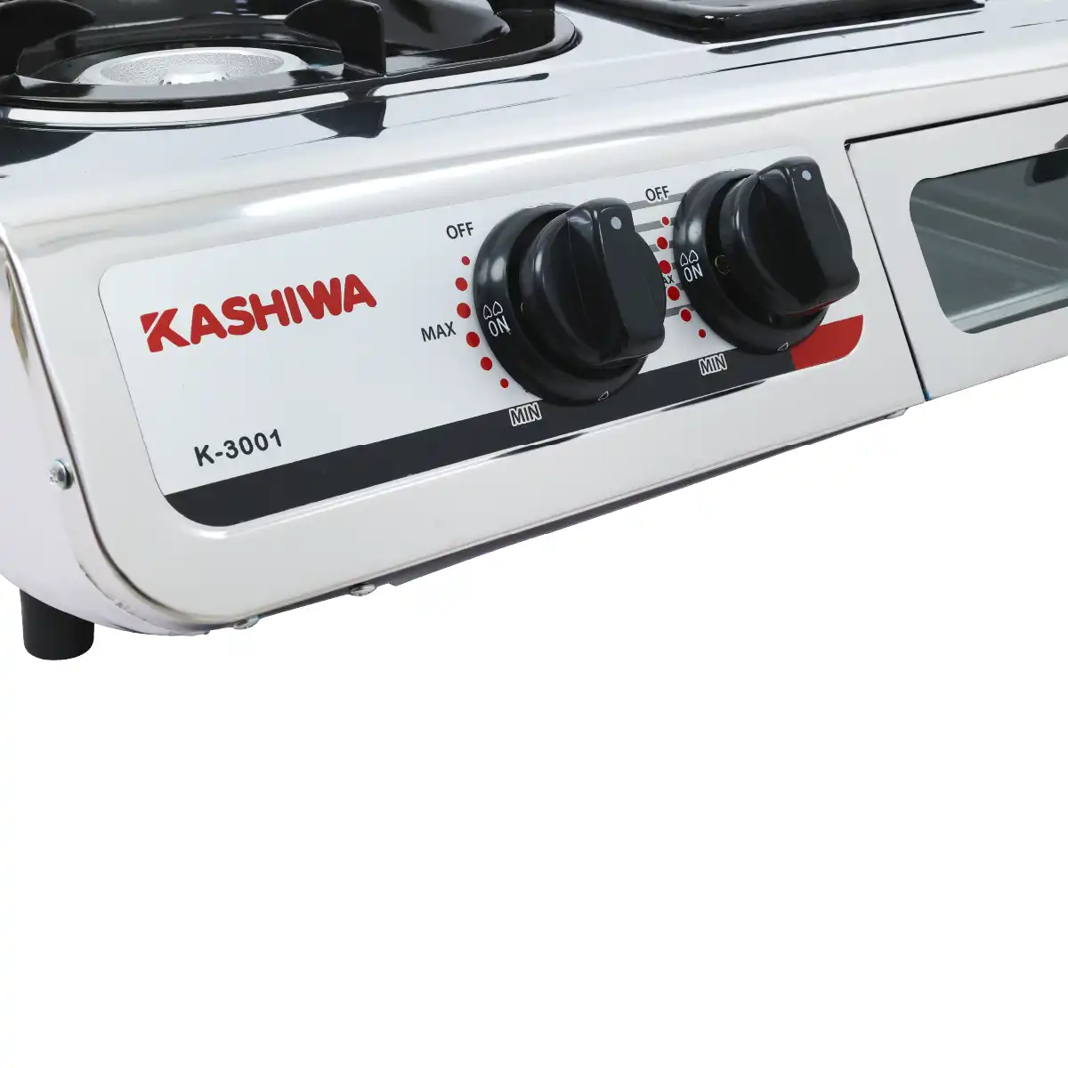 เตาแก๊ส หน้าสแตนเลสหัวเปลวคู่ พร้อมเตาย่าง | รุ่น K-3001 - Image 4