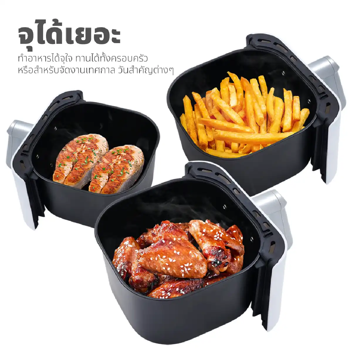 หม้อทอดไร้น้ำมัน ขนาด 4 ลิตร | รุ่น KW-811 - Image 16